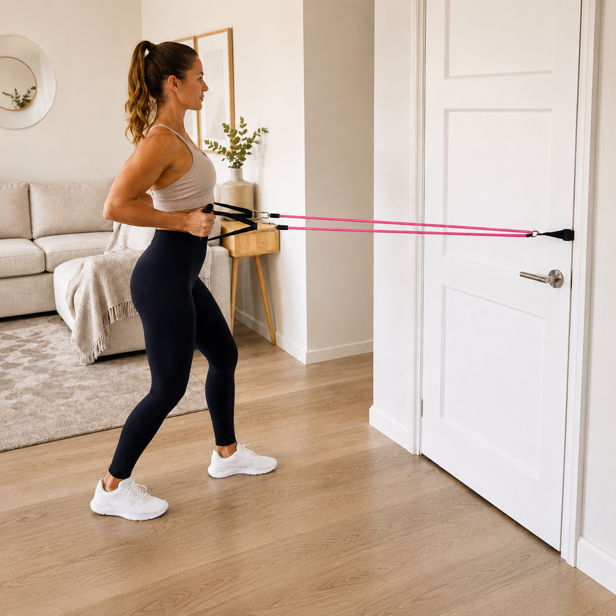 Train at home without building a home gym.
